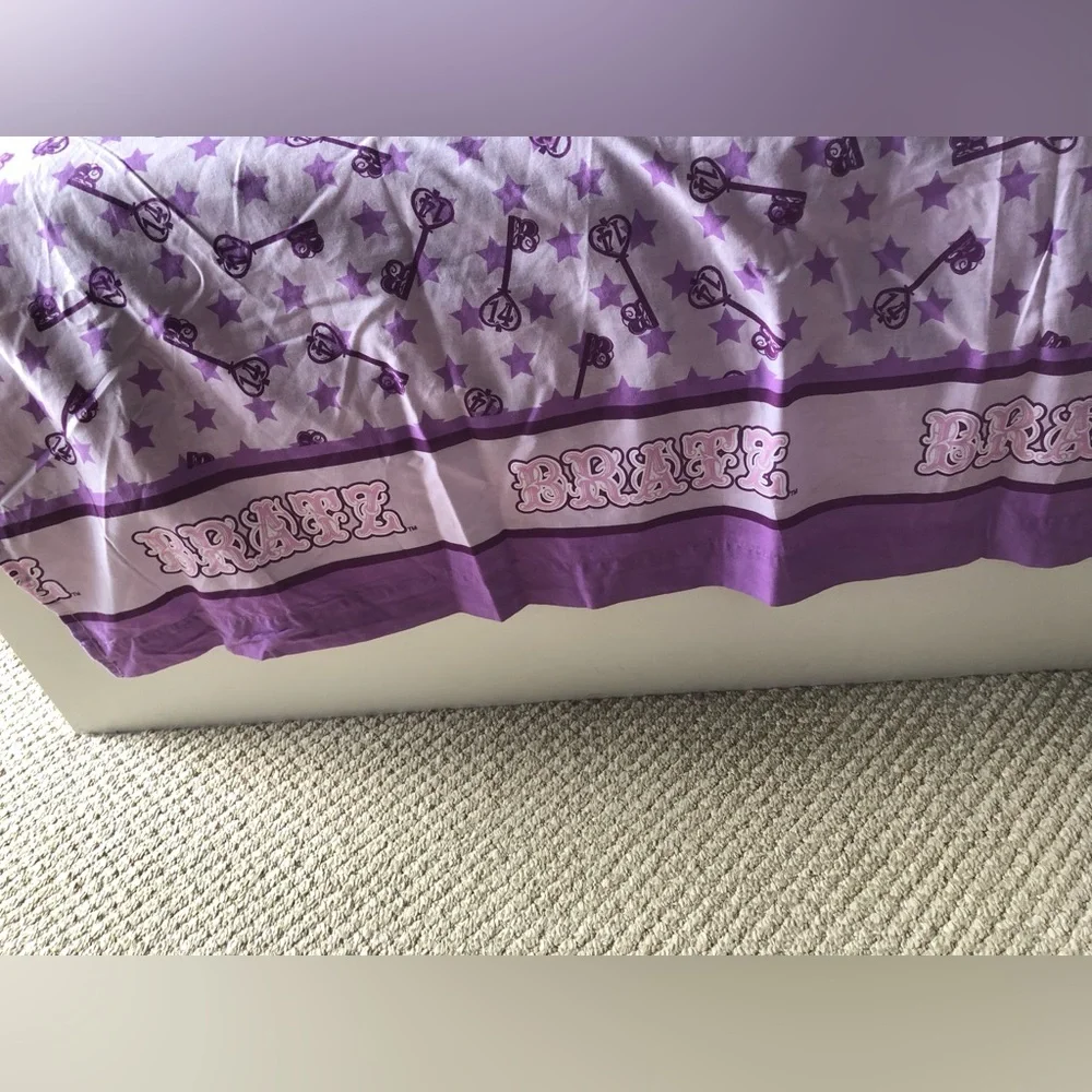 BRATZ new purple twin bedsheet with pillow case